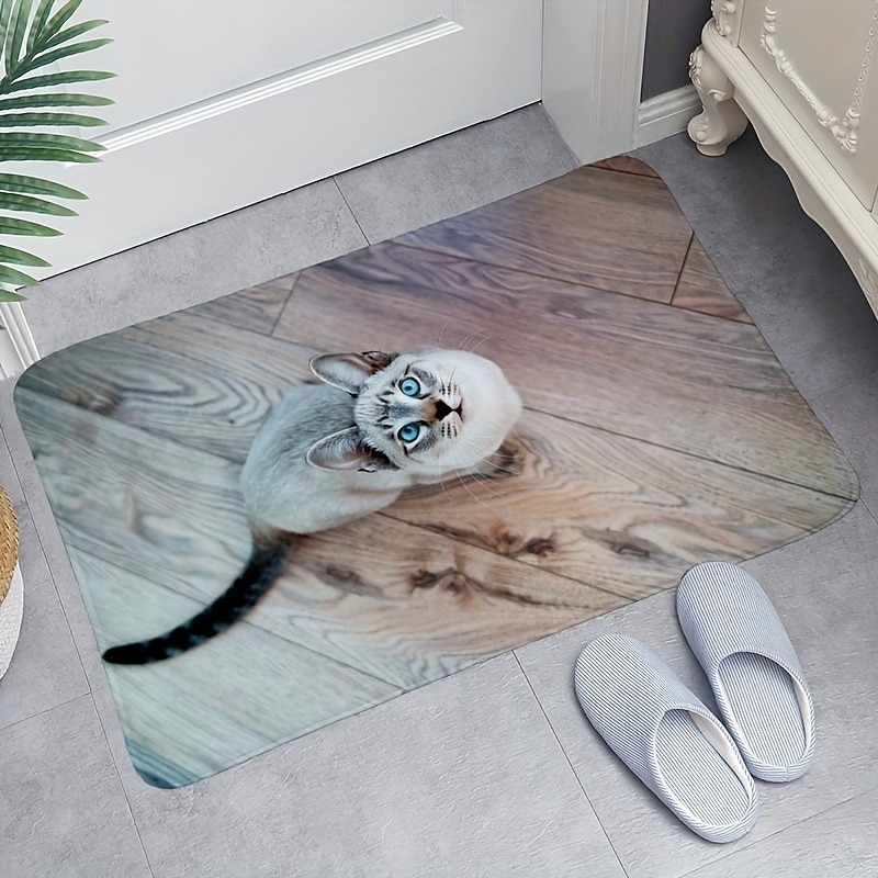 Cute Cats Doormat Floor Mats Washable Rugs Kitchen Mat Non-Slip Oil Proof Rug Indoor Outdoor Mat Bedroom Decor Bathroom Mat Entrance Rug4