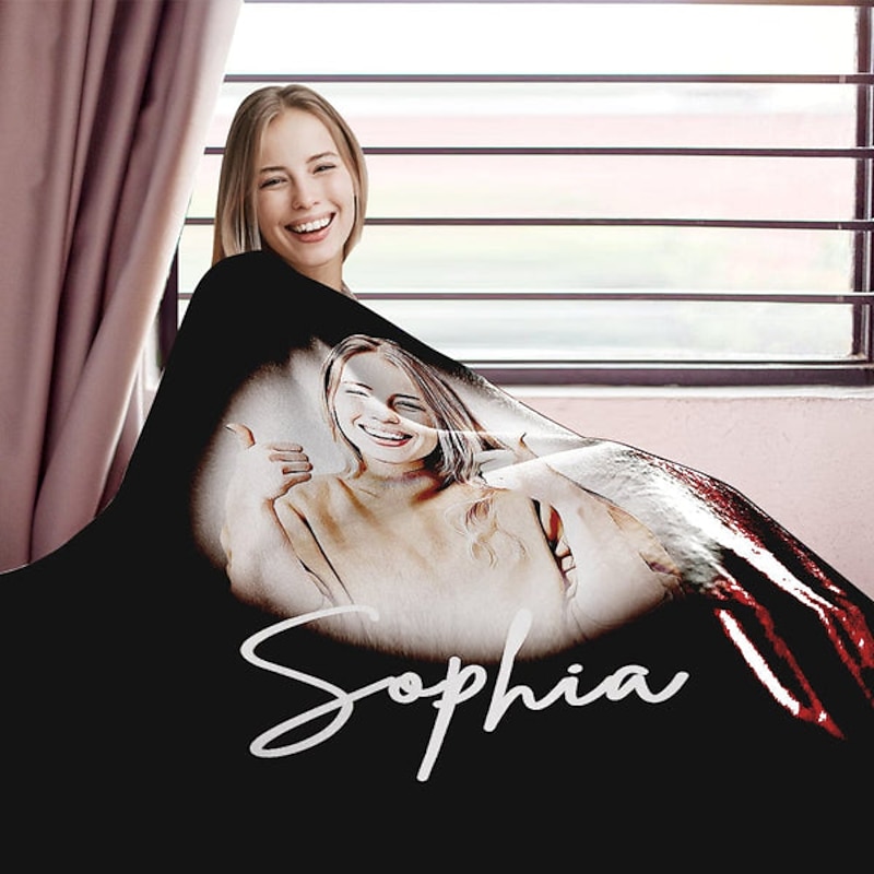 Custom Blankets with Photos Personalized Couples Gifts Customized Picture Blanket I Love You Gifts Birthday Gift for Wife Husband Girlfriend Boyfriend4