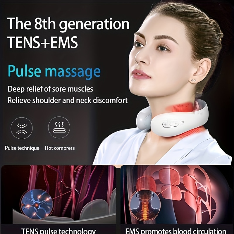 Relieve Neck Pain & Stress with this Smart Low Frequency Pulse Infrared Shoulder Cervical Care Machine Electric Neck Massager2
