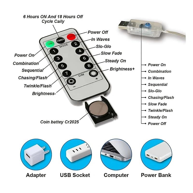 Garland Fairy String Lights, Colorful LED Curtain Lights for Christmas Holiday Decor4