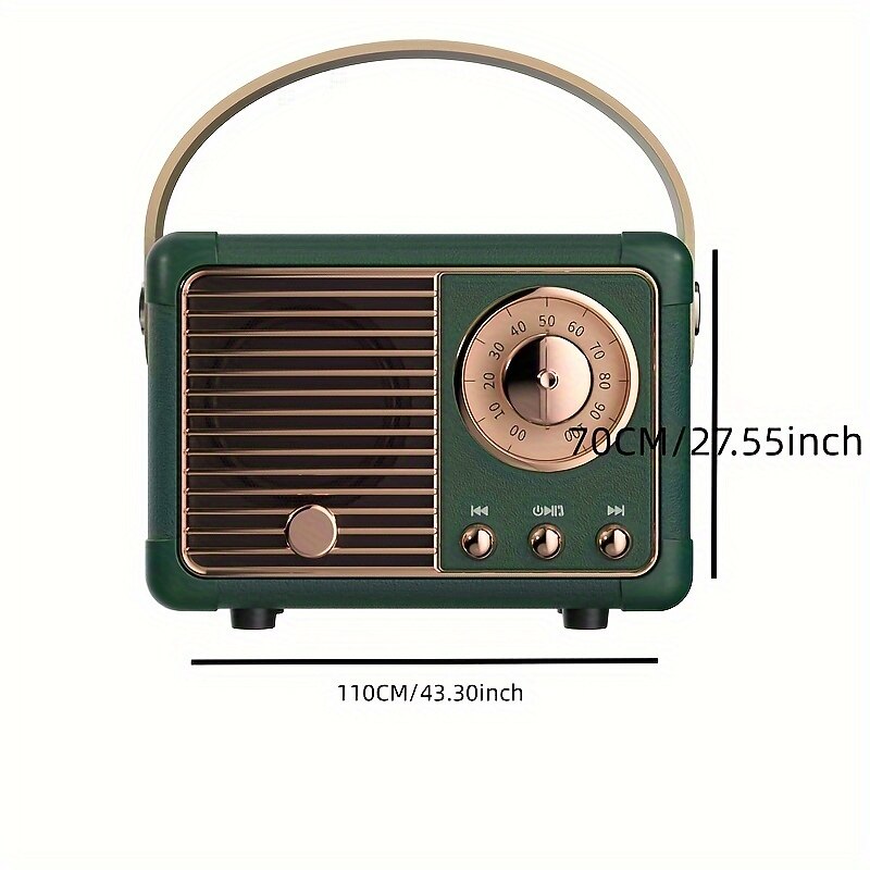 Retro-Style Mini Portable Wireless Speakers - The Perfect Creative Gift for Music Lovers3