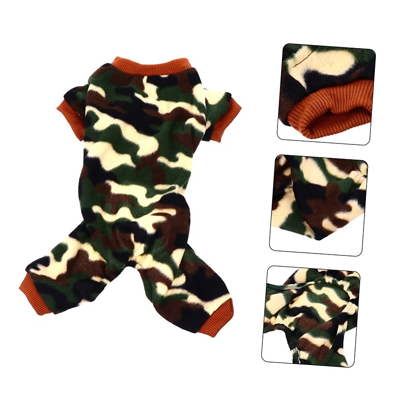 Dog Cat Pajamas Fashion Casual Winter Warm Breathable Soft Washable Comfortable Outdoor Casual Daily Dog Clothing for Bichon Frise Pomeranian Baby Pet Papillon Small3