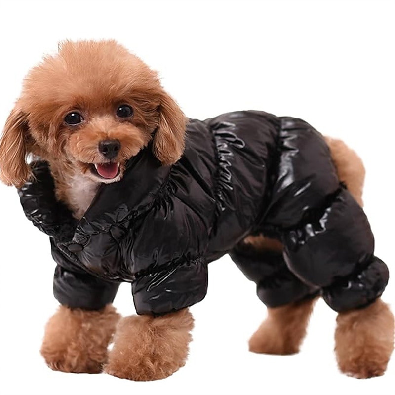 Dog Cat Coat Jacket Puffer / Down Jacket Fashion Party Winter Waterproof Warm Breathable Soft Washable Christmas Halloween Christmas Outdoor Casual Daily Dog Clothing for Bichon Frise Pomeranian Baby2