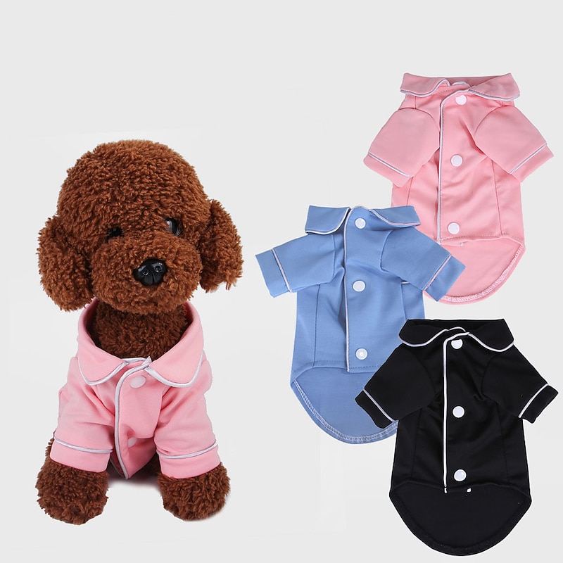 Dog Cat Pajamas Fashion Casual Winter Breathable Soft Washable Comfortable Outdoor Casual Daily Dog Clothing for Bichon Frise Pomeranian Baby Pet Papillon Small