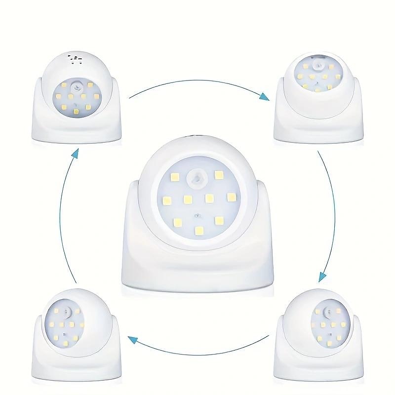 LED Motion Sensor Light , Battery Powered Motion Sensor Lights Wireless 9 LED Motion Spotlight Indoor And Outdoor, Garden Motion Sensor Security LED Light Lamp3