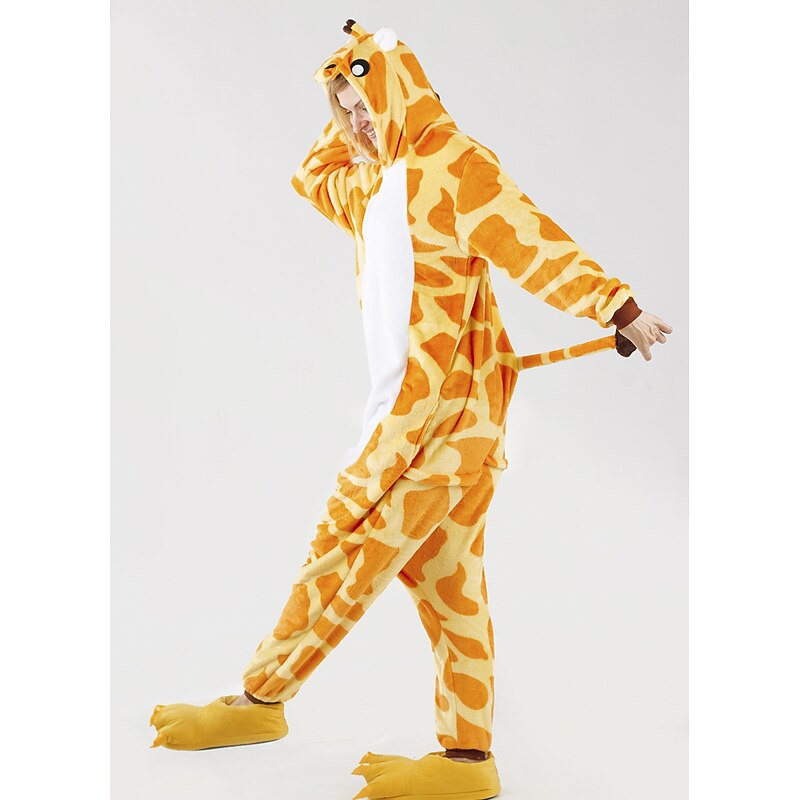 Adults' Patchwork Group Costume Onesie Costume Carnival Costume Giraffe Onesie Pajamas Kigurumi Pajamas Pajamas Funny Costume For Men and Women Christmas Carnival New Year Cartoon3