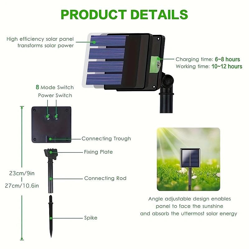 5M-50Led/10M-100Led/20M-200Led/300M-300Led Solar LED Light Outdoor Festoon Lamp Garden Fairy Lights String Waterproof Christmas Garland Yard Decoration3