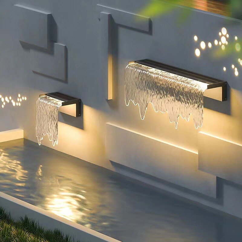 LED Wall Sconce Lighting Fixture IP65 Waterproof Rustproof Aluminum Glass Lantern Wall Lamp Lantern Courtyard Garden Balcony Villa Decorative Lights 110-240V2