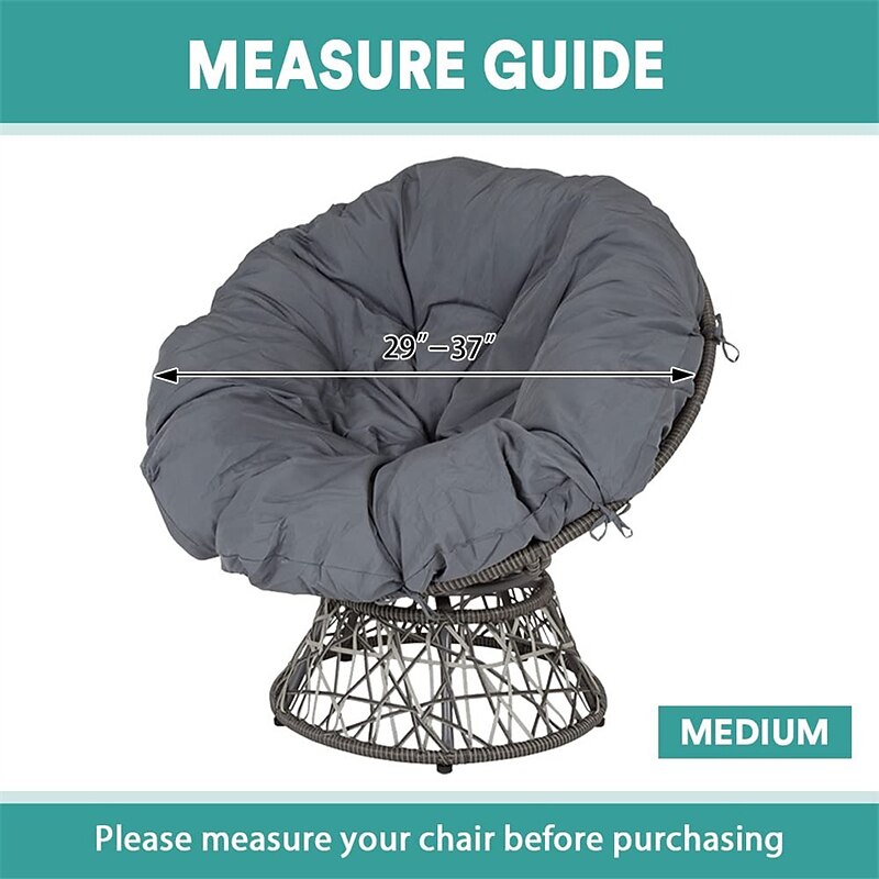 Velvet Round Saucer Chair Cover, Moon Chair Slipcovers 1 Piece Stretch Removable Moon Chair Cover with Elastic Bottom for Living Room2