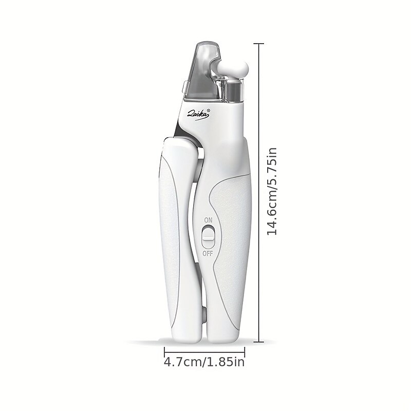 Pet Nail Clippers with light for Dogs and Cats - Rechargeable Easy and Safe Trimming with Precision Blades and LED Light2