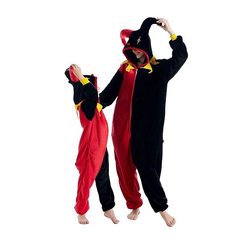 Kid's Adults' Animal Cartoon Group Costume Nightwear Onesie Pajamas Carnival Costume Animal Clown Onesie Pajamas Kigurumi Pajamas Cute For Men and Women Boys and Girls Christmas Carnival New Year2