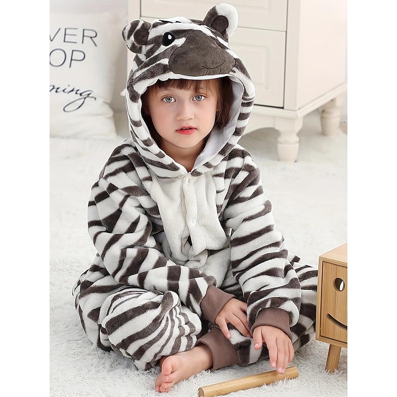 Kid's Animal Nightwear Onesie Pajamas Onesie Costume Horse Tiger Animal Onesie Pajamas Kigurumi Pajamas Pajamas Funny Costume For Boys and Girls Carnival Cartoon4