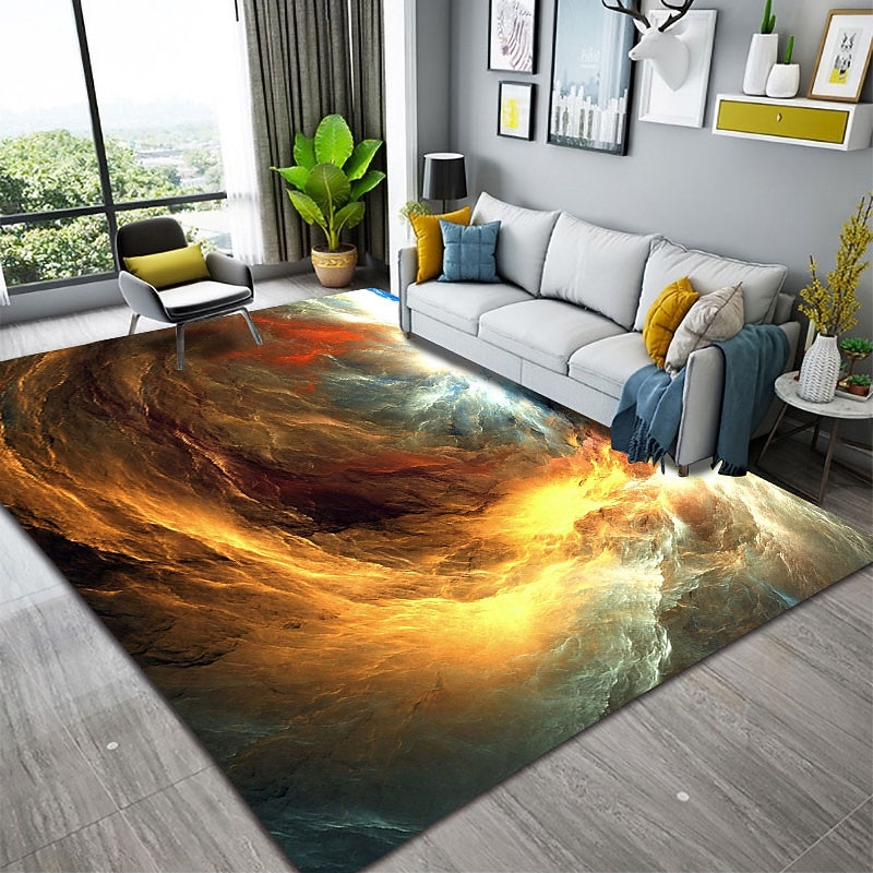Galaxy Star Area Rug Rug for Livingroom Non Slip Floor Mat Bedside Livingroom Bedroom Indoor Outdoor4