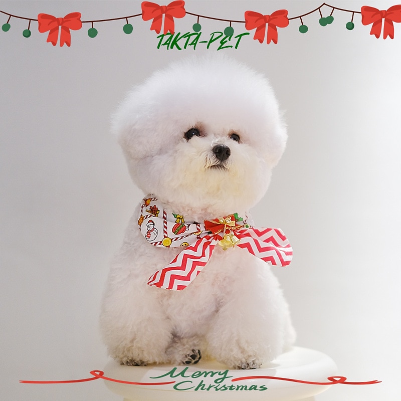 Dog Cat Dog Scarf Dog Bandana Fashion Party Breathable Soft Washable Comfortable Christmas Halloween Christmas Outdoor Casual Daily Dog Clothing for Bichon Frise Pomeranian Baby Pet Papillon Small2