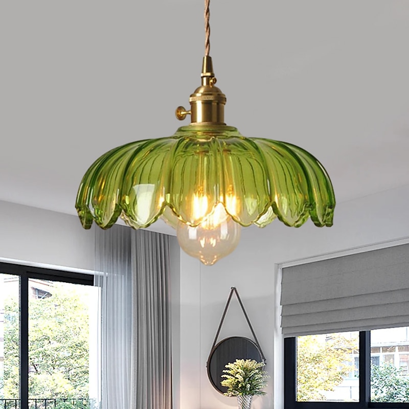 LED Pendant Light Modern Bedside Light Metal Glass Dining Room Bar Metal Electroplated Cord Adjustable 110-240V2