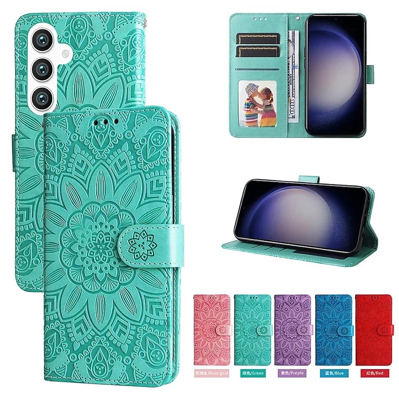 Phone Case For Samsung Galaxy S25 S23 S23 FE S22 S21 Ultra Plus A53 A33 A13 A23 S20 Wallet Case with Stand Holder Detachable Full Body Protective PU Leather