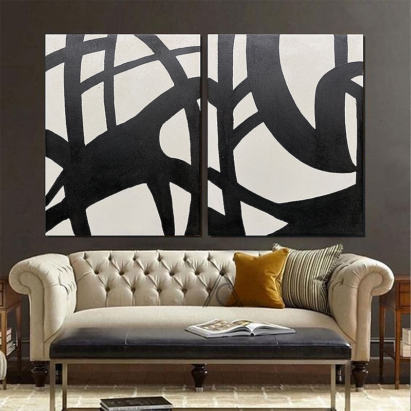 Hand Painted Oil Painting Handmade Wall Art Beige Wabi sabi art Neutral beige black Painting modern Beige Black Painting Beige black texture art home Decor ready to hang or canvas3