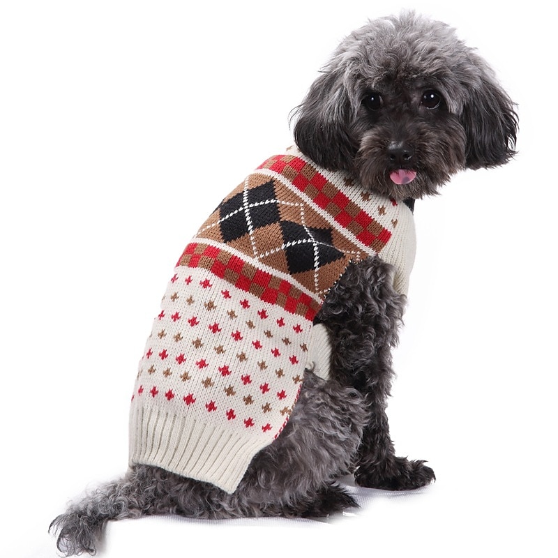 Pet Clothing Autumn/Winter Academy Dog Clothing Winter Big Dog Sweater2