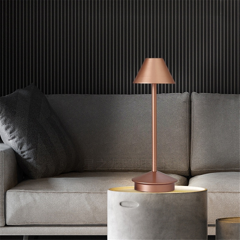 Rechargeable Table Lamp LED Touch Desktop Night Light Wireless Reading Lamp for Restaurant Hotel Bar Bedroom Desk Light2