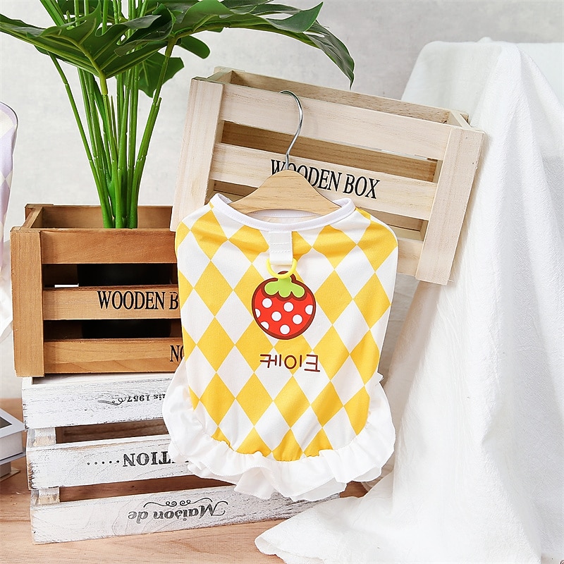 Dog Cat Dress Cute Sweet Soft Comfortable Dailywear Casual Daily Dog Clothing for Husky Labrador Alaskan Malamute Golden Retriever Dalmatian3