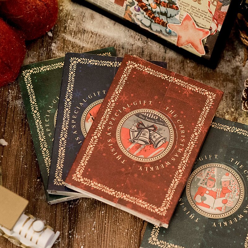 50pcs Christmas Wrapping Paper Roll 10 Styles Lovely Eco-Friendly Recycled Wrapping Paper for Choice2