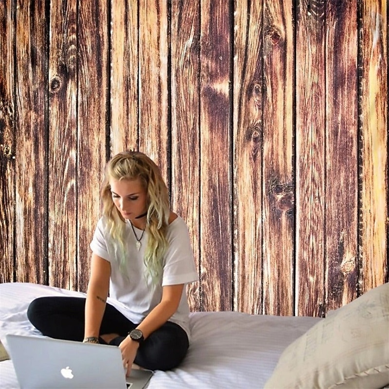 Wooden Background Hanging Tapestry Wall Art Large Tapestry Mural Decor Photograph Backdrop Blanket Curtain Home Bedroom Living Room Decoration4