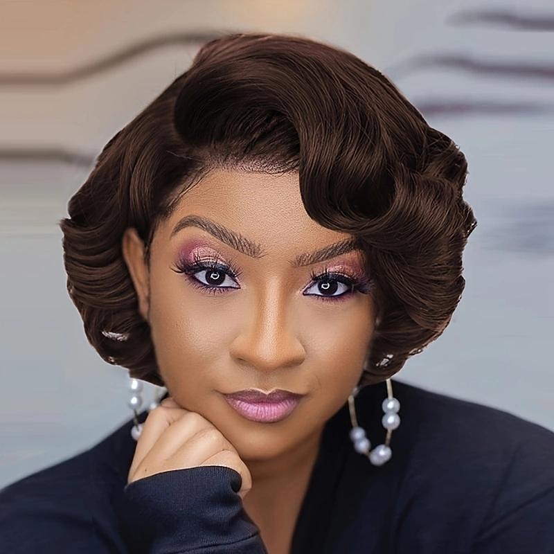 Synthetic Short Bob Wigs For Women Afro Curly Natural Synthetic Hair Wig For Daily Wear 14 Inch2