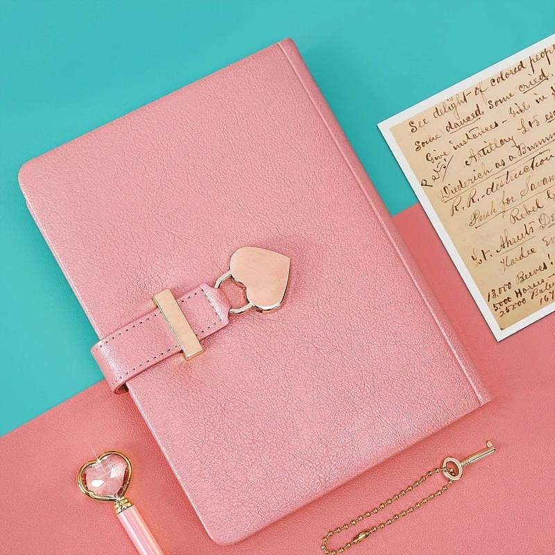 B6 Heart Lock Journal - Cute Heart-Shaped Lock, Perfect Festival Gift for Writing and Journaling4