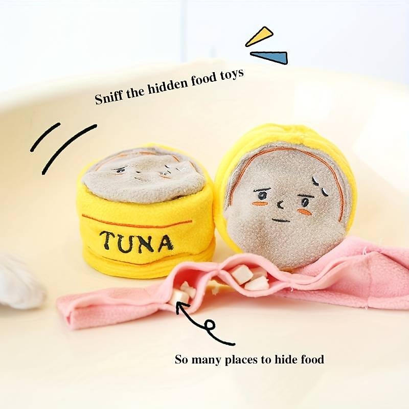 1pc Pet Can Design Sound Toy Interactive Sniffing Toy For Dog Food Leaking Chew Squeaky Toy For Pets Training Teeth Cleaning4