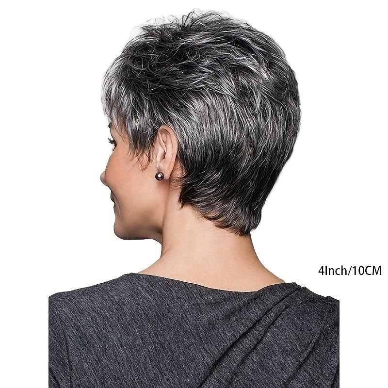 Short Straight Pixie Cut Synthetic Wig Beginners Friendly Elegant Natural Looking For Daily Use4