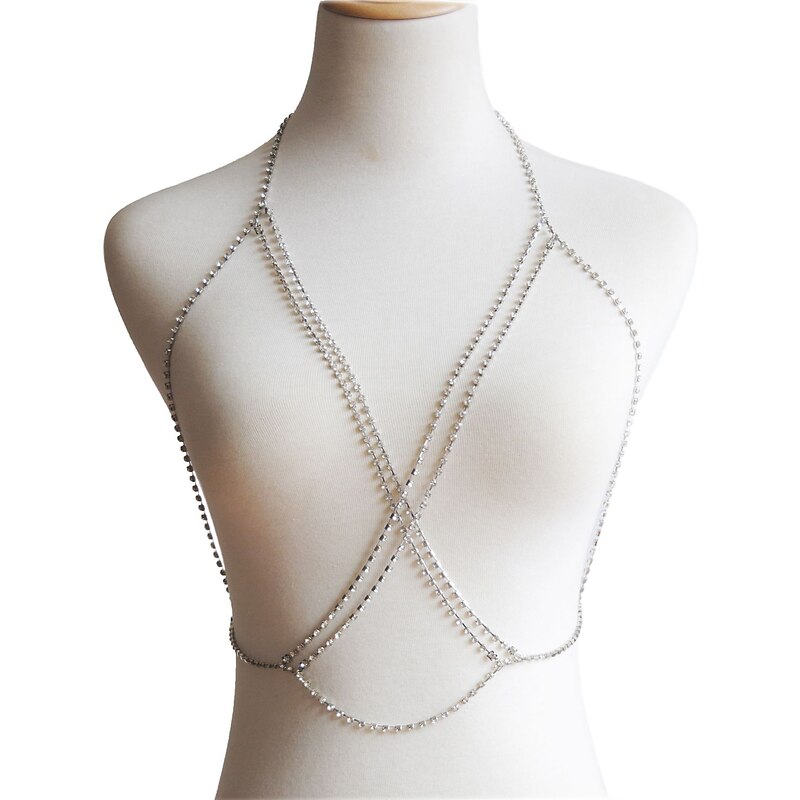 Body Chain Body Chain Metallic Sparkle Sexy Alloy For Disco Cosplay Carnival Women's Costume Jewelry Fashion Jewelry3