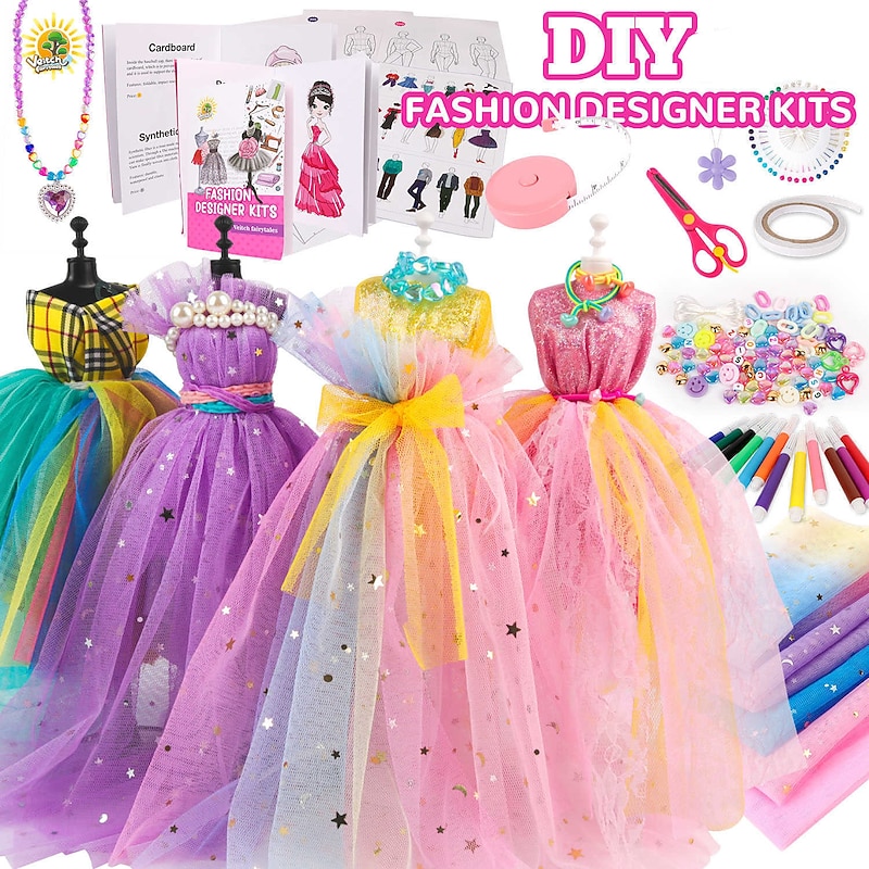 Children's Clothing Design Sewing Set for 6-12 Year Old Girls Enlightenment DIY Handmade Creative Production of Children's Clothing Toys2