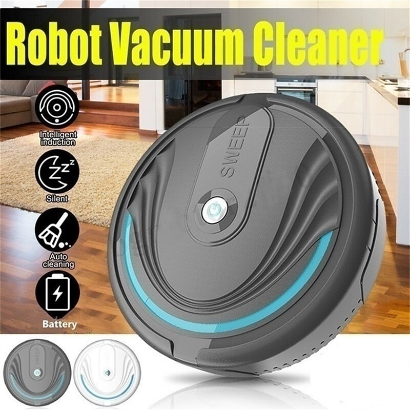 Automatic Smart Household Mopping Sweeping Machine Robot Cleaner Vacuum Floor Dust Hair USB/Battery3