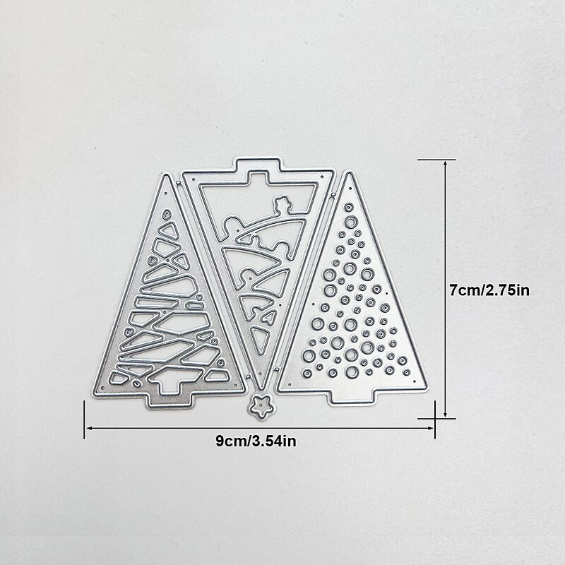 Christmas Tree Decorations Metal Cutting Dies Stencils For DIY Scrapbooking Decorative Embossing DIY Paper CardsDIY Materials3