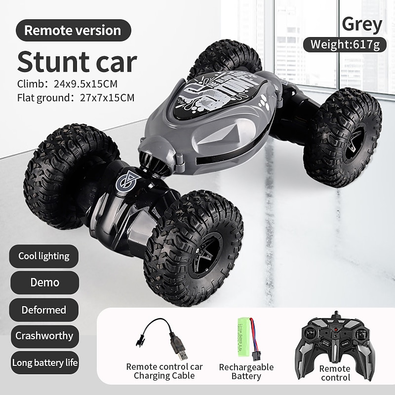Gesture Sensing Remote Control Twisting Car Luminous Wheel Deformation High-Speed Climbing Car RC Car Stunt Car  20724