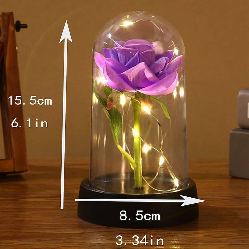 Rose Flower Gifts for Women,Mothers Day Flowers Gifts for Mom Wife from Daughter Son Husband,Birthday Gifts for Women Best Friend Her Girlfriend,Glass Rose Grandma Mom Gifts for Mothers Day2