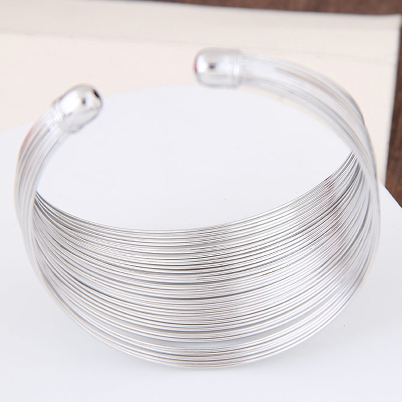 Women's Cuff Bracelet Thick Chain Fashion Wedding Elegant Cute Alloy Bracelet Jewelry Silver For Party Evening Gift Birthday3