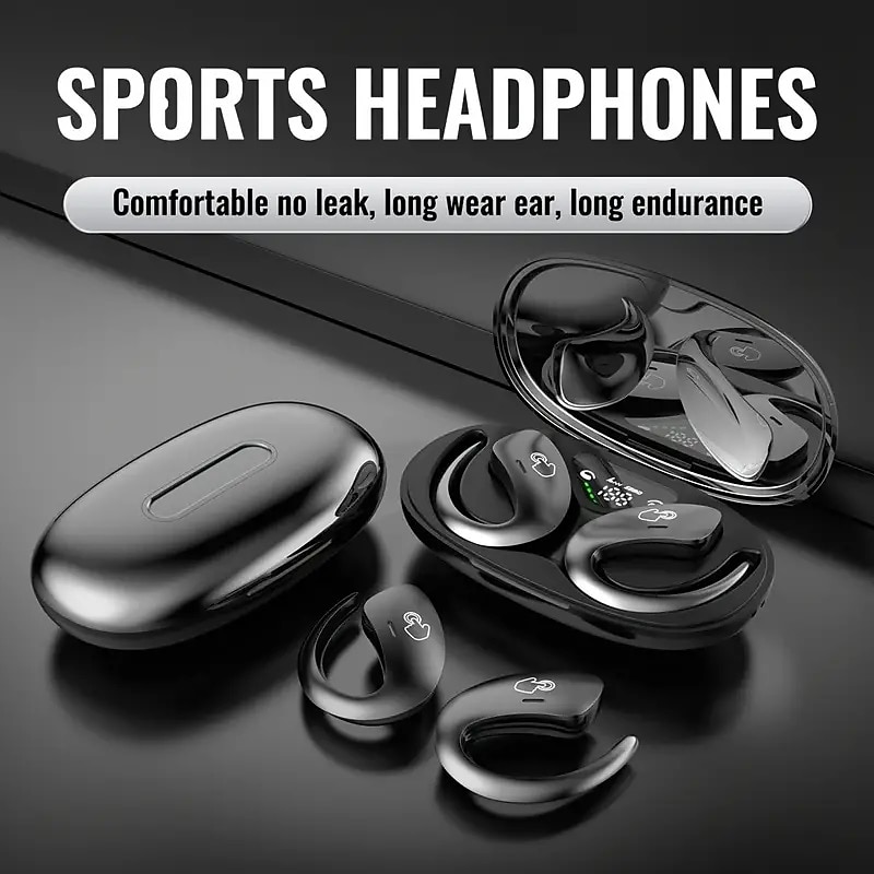 Earless Wireless Bone-conduction Headphones Wireless Wireless Long-term Pain Can Not Shake Off The Stereo Effects Extremely Heavy Bass For Ios Android Phone General2