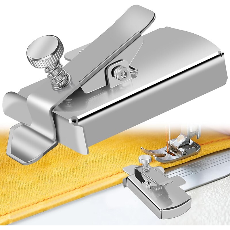 Magnetic Seam Guide for Sewing Machine Magnetic Sewing Guide with Clip Multifunctional Ruler Hemmer Guide Seam Guide Hem Guide for Walking Foot Sewing Machine Sewing Supplies Accessories