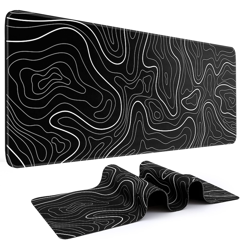 Gaming Mouse Pad Large Keyboard Pad 31.5 x 11.8in Topographic Mouse Pad for Keyboard Extended Desk Pad Keyboard Pad Mouse Mat2