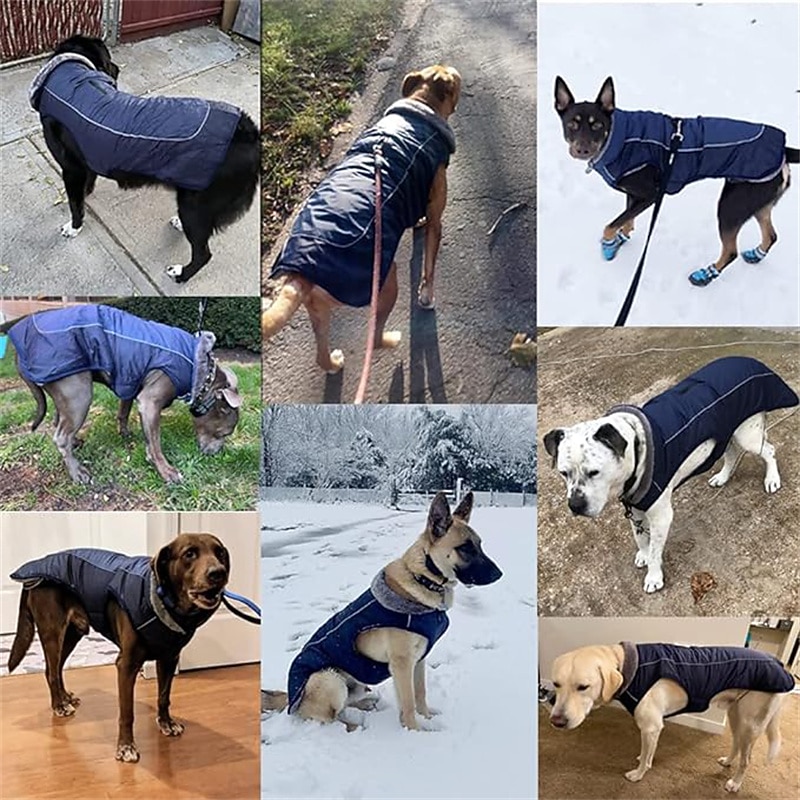 Dog Cat Vest Fashion Party Winter Reflective Waterproof Breathable Washable Comfortable Christmas Halloween Outdoor Casual Daily Dog Clothing for Bichon Frise Pomeranian Baby Pet Papillon Small2