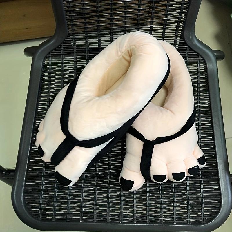 Cute Cartoon Fuzzy Plush Slippers, Slip On Closed Toe Soft Platform Non-slip Shoes, Winter Cozy Winter Warm Shoes2
