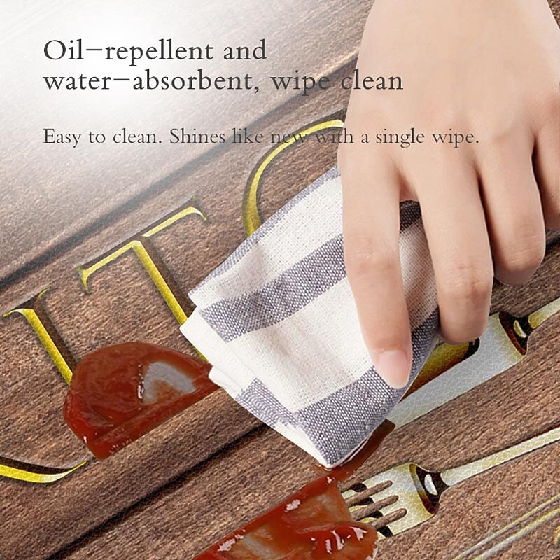 Vintage Wooden Kitchen Mat Non-Slip Oil Proof Rug Indoor Outdoor Mat Bedroom Decor Bathroom Mat Entrance Rug Door Mat3