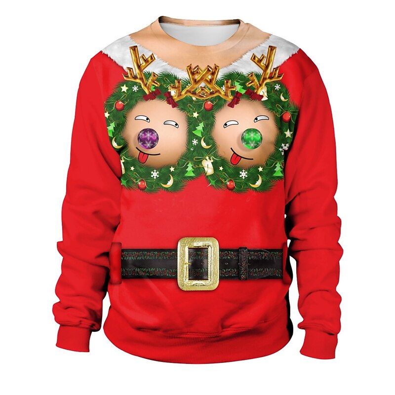 Christmas Santa Claus Hoodie Cartoon Manga Anime 3D Print 3D Graphic For Couple's Men's Women's Adults' Christmas Carnival 3D Print2