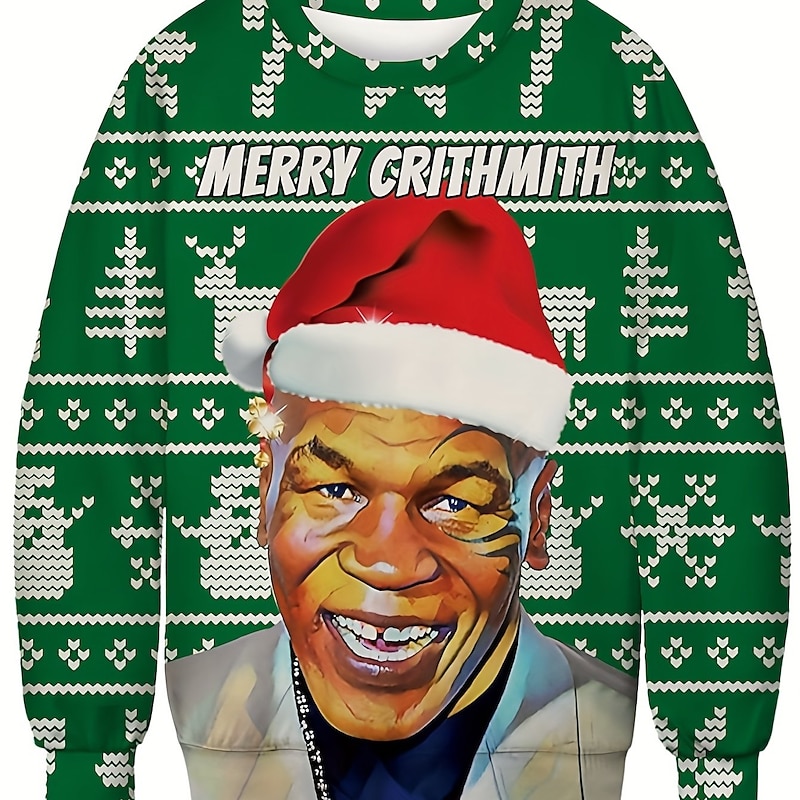 Santa Claus Goddess Pullover Funny Christmas Sweatshirt 3D Print For Couple's Men's Women's Adults' Christmas Carnival Masquerade 3D Print Party Christmas3