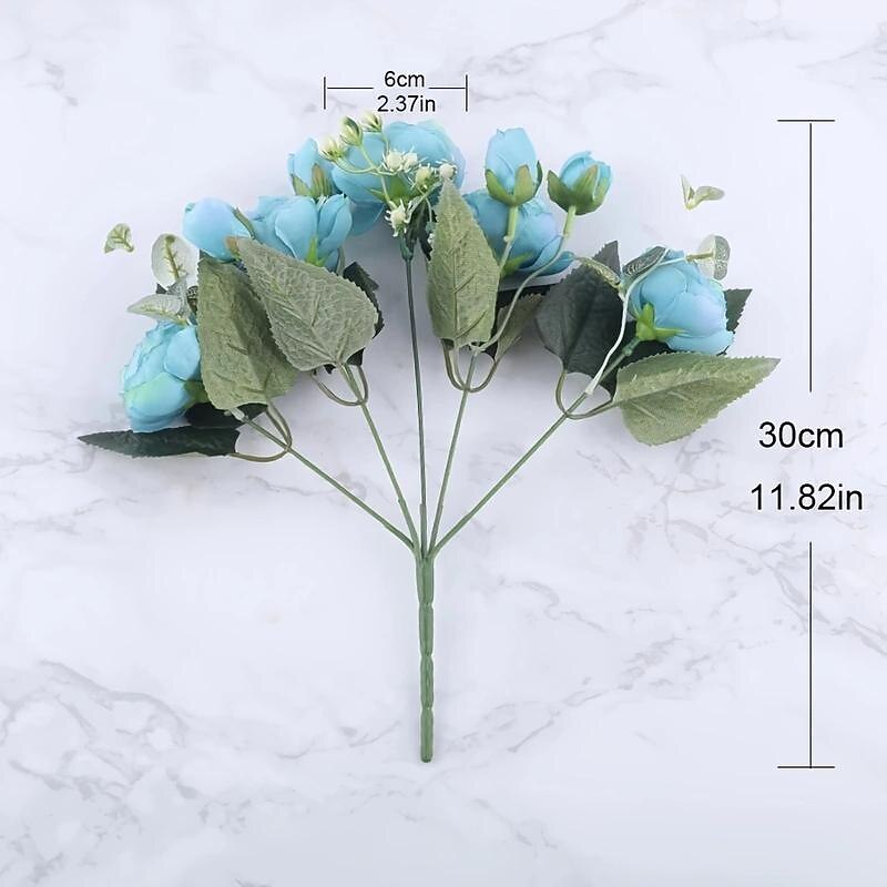 1pc Artificial Flower Stem, Silk Peony, Artificial Flowers Bouquet, Fake Flowers For Home Wedding Decoration Mother's Day Gifts Birthday Gifts4