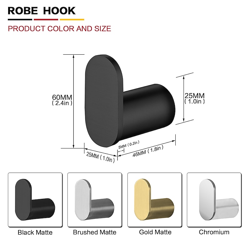 Robe Hook Cool / New Design Modern Stainless Steel 1PC - Bathroom / Hotel bath Single Wall Mounted2