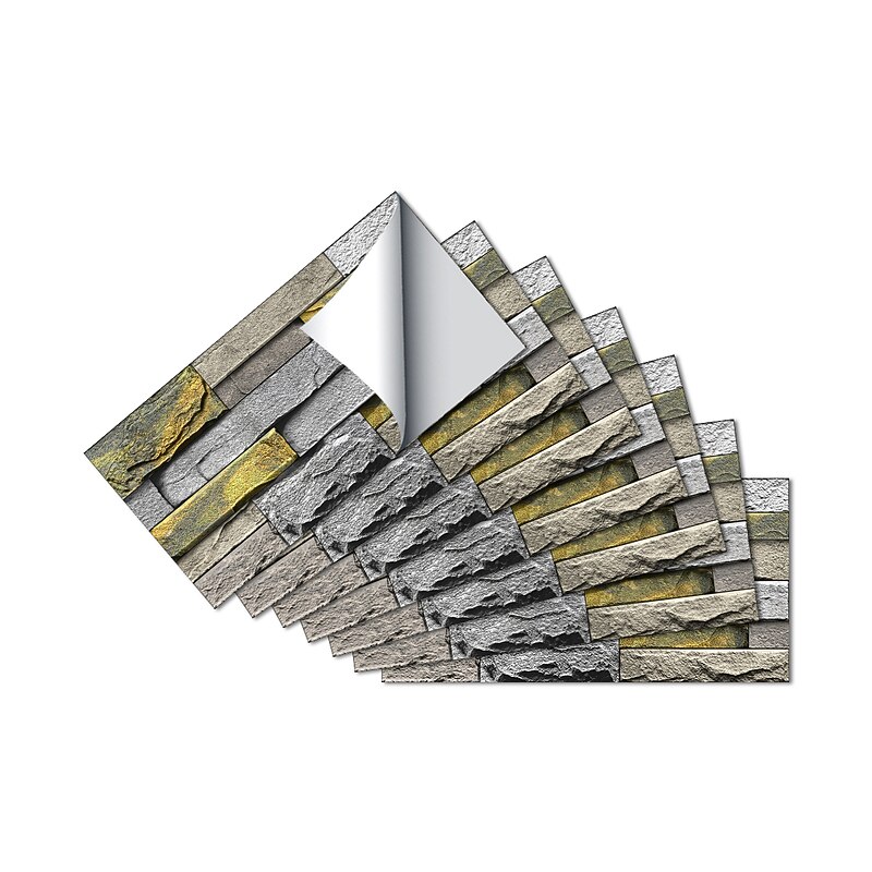 6/12/36 Sheets White Tile Stickers, Peel and Stick Vinyl Backsplash Tiles Self Adhesive Waterproof Oilproof Tiles Retro Style DIY Home Decor for Kitchen Bathroom2