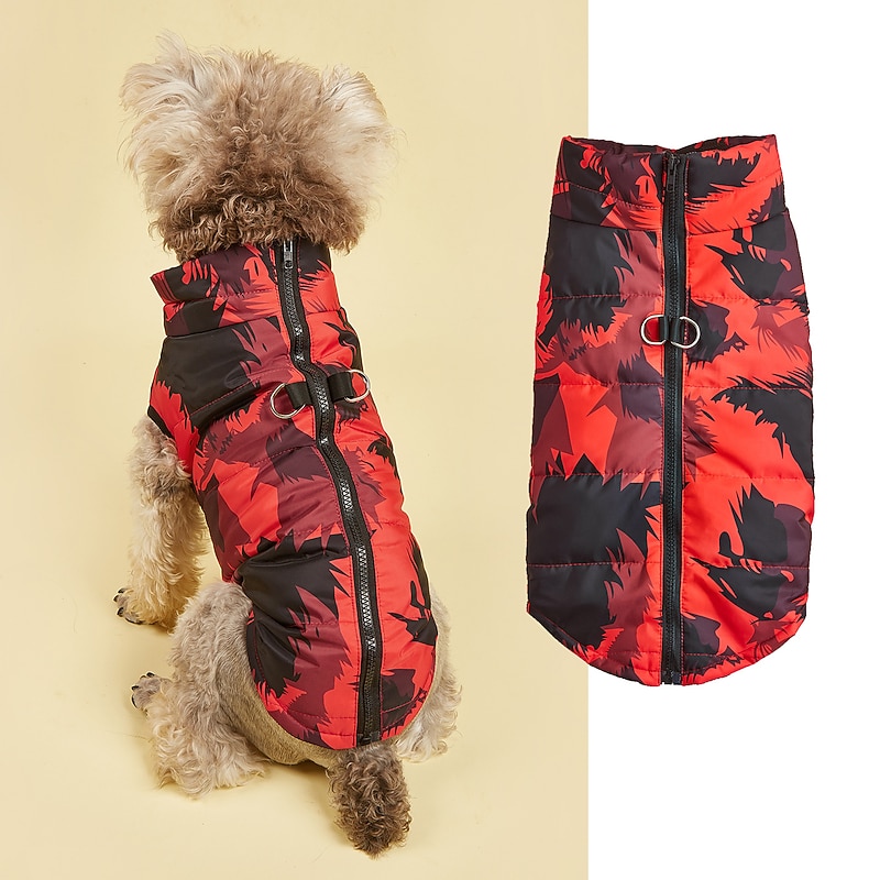 Dog Cat Coat Jacket Vest Fashion Sports & Outdoors Winter Waterproof Breathable Soft Washable Comfortable Outdoor Casual Daily Dog Clothing for Bichon Frise Pomeranian Baby Pet Papillon Small2