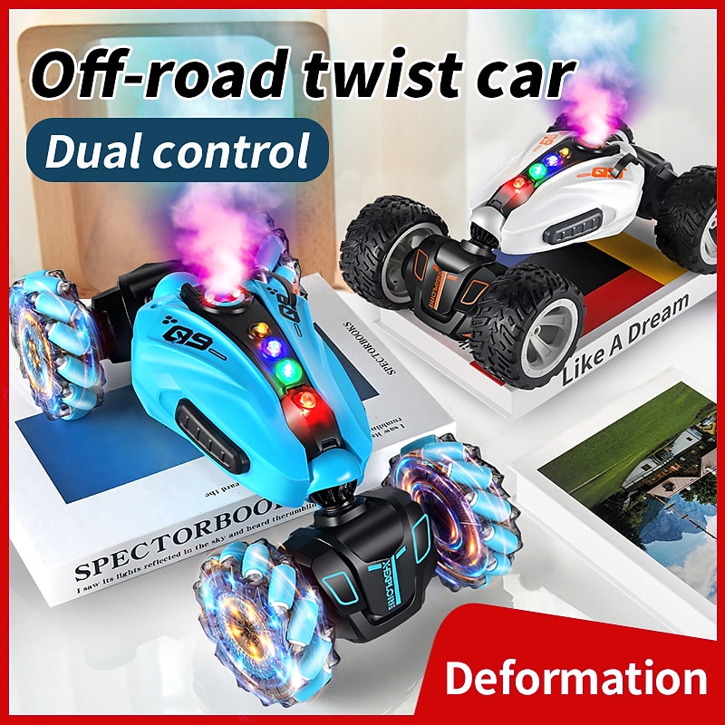 Gesture Sensing Remote Control Twisting Car Luminous Wheel Deformation High-Speed Climbing Car RC Car Stunt Car Game22772